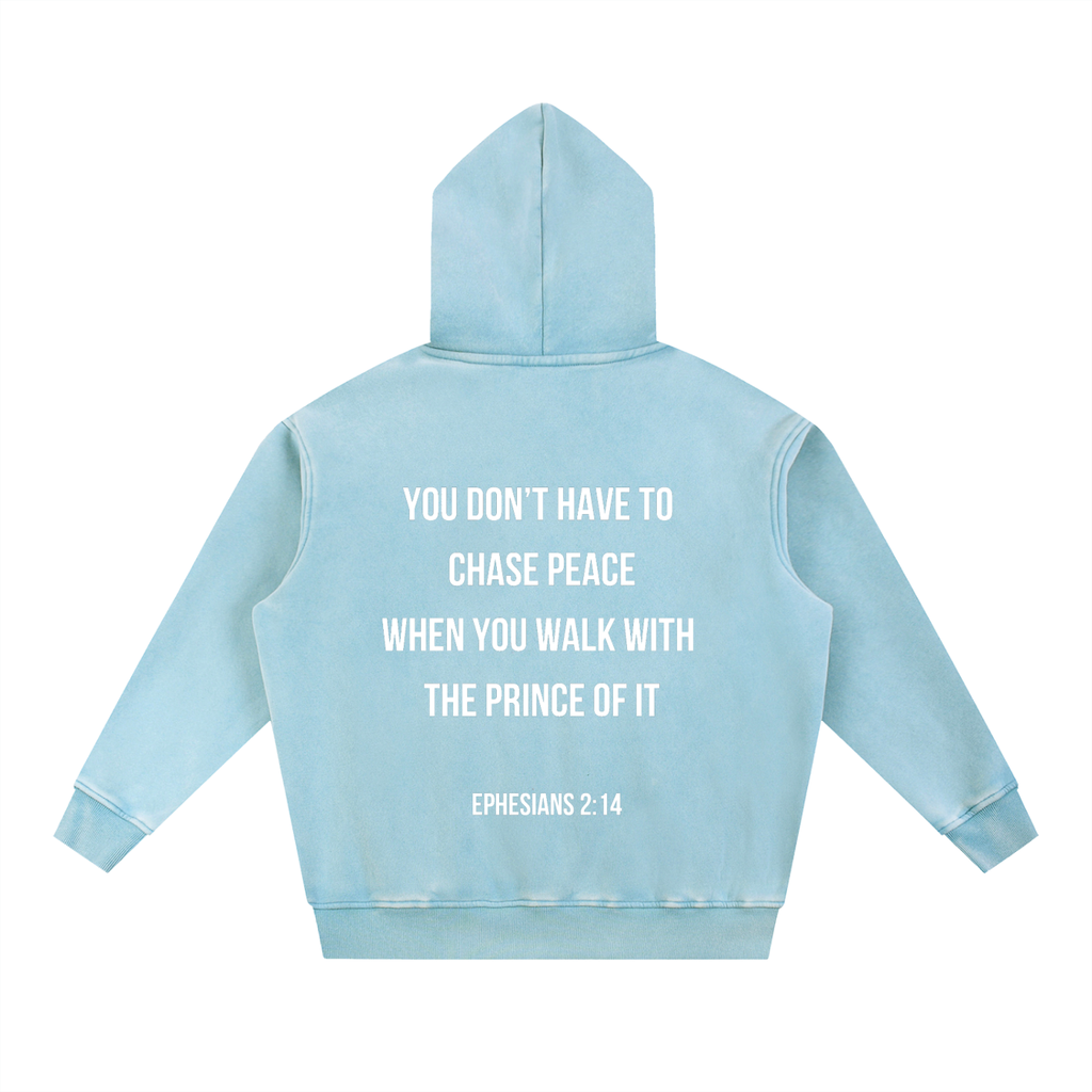 Prince Of Peace Wash Oversize Hoodie