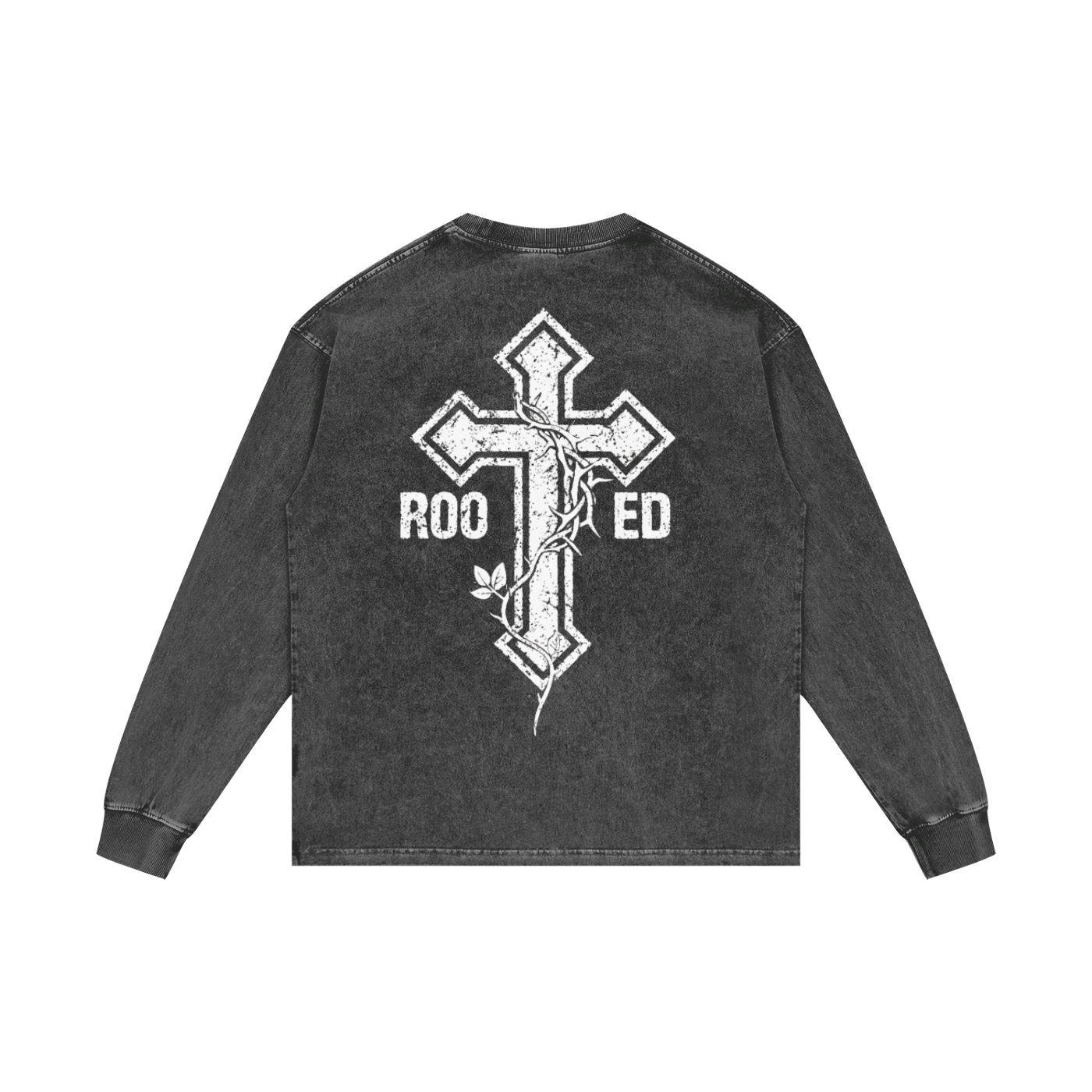 Acid Wash Oversize Long Sleeve T-Shirt