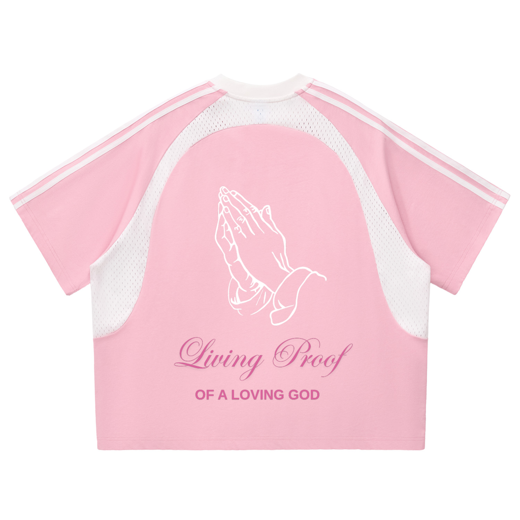 Loving God Panel Mesh T-shirt