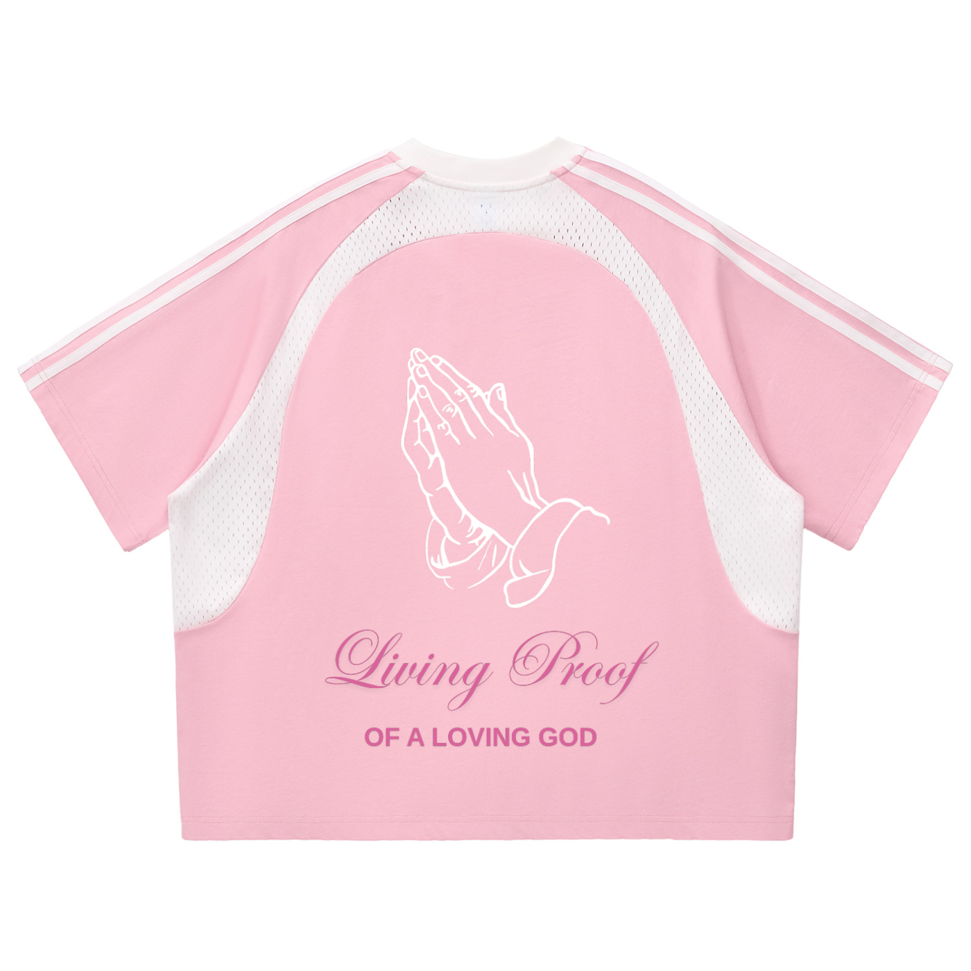 Loving God Panel Mesh T-shirt