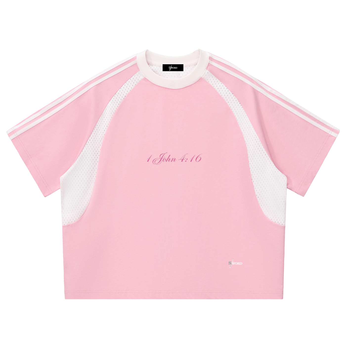 Loving God Panel Mesh T-shirt