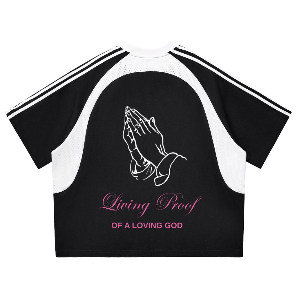 Loving God Panel Mesh T-shirt