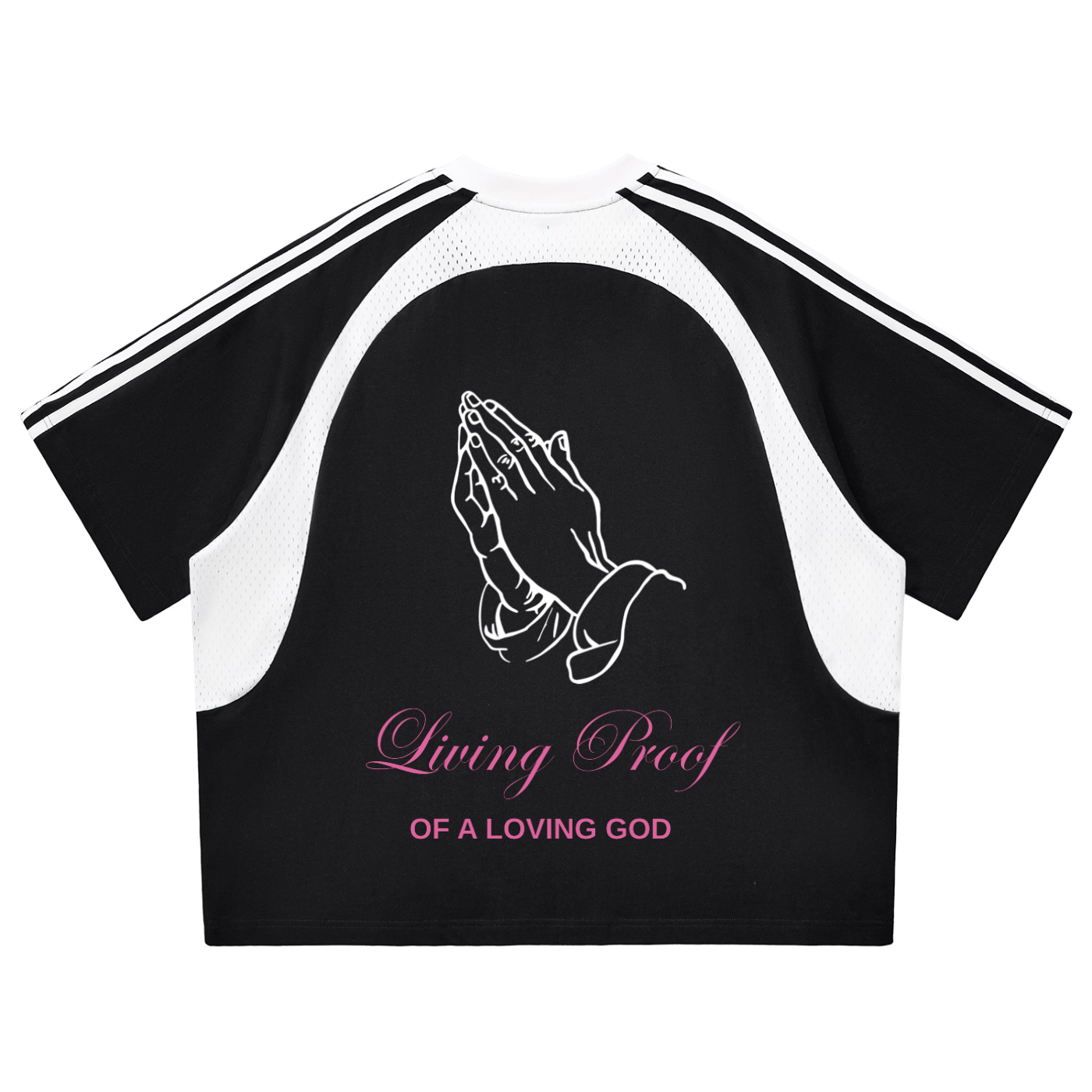 Loving God Panel Mesh T-shirt