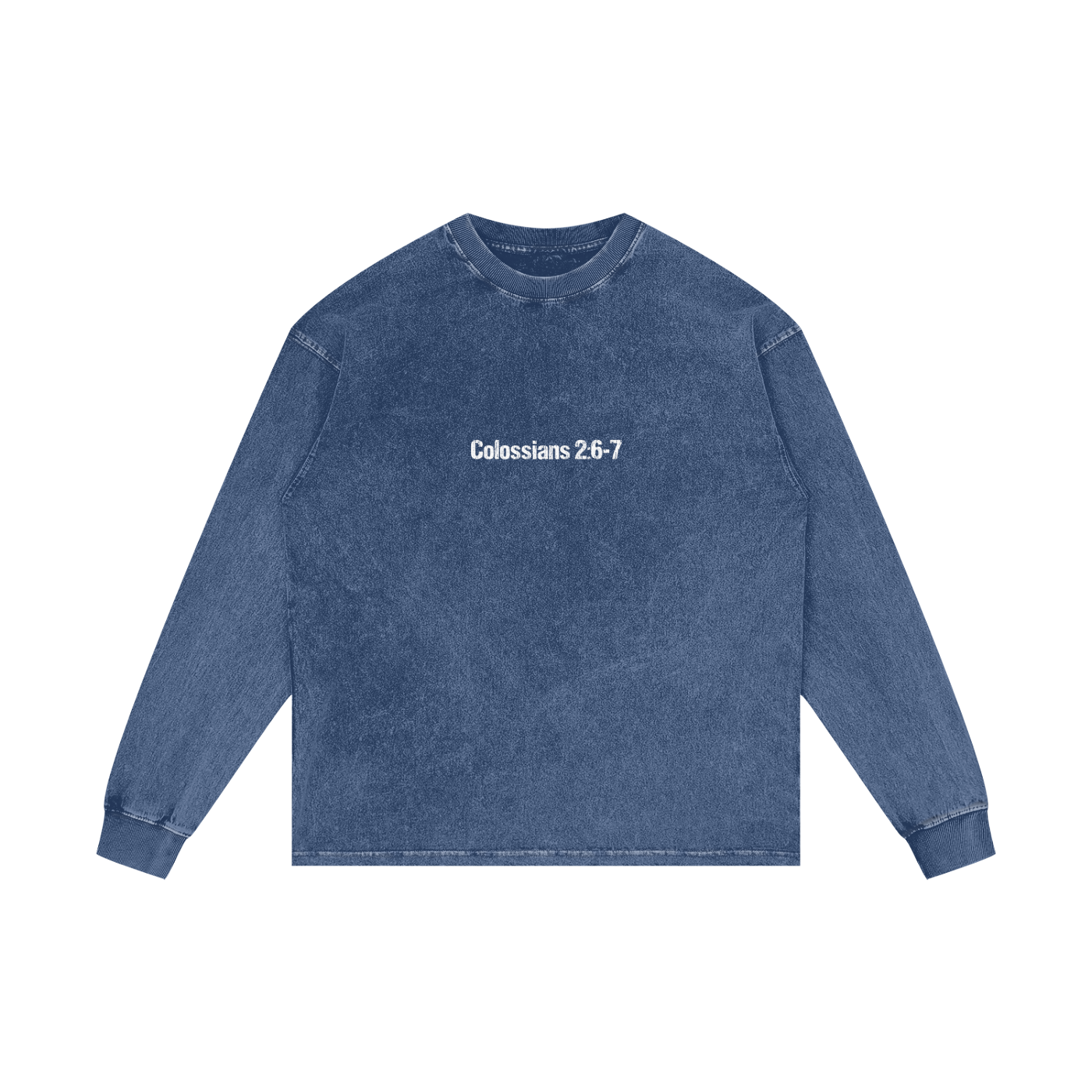ROOTED Acid Wash Oversize Long Sleeve Shirt
