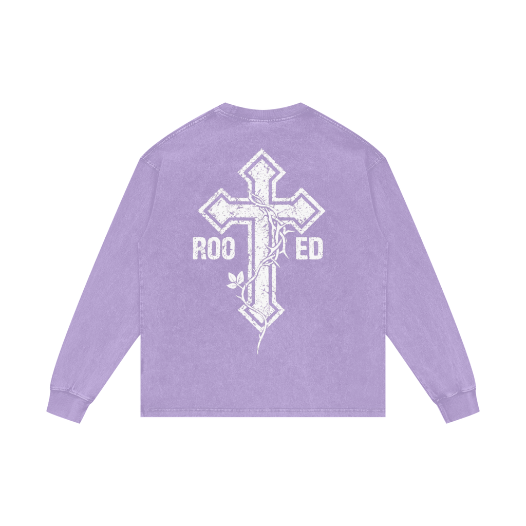 Acid Wash Oversize Long Sleeve T-Shirt