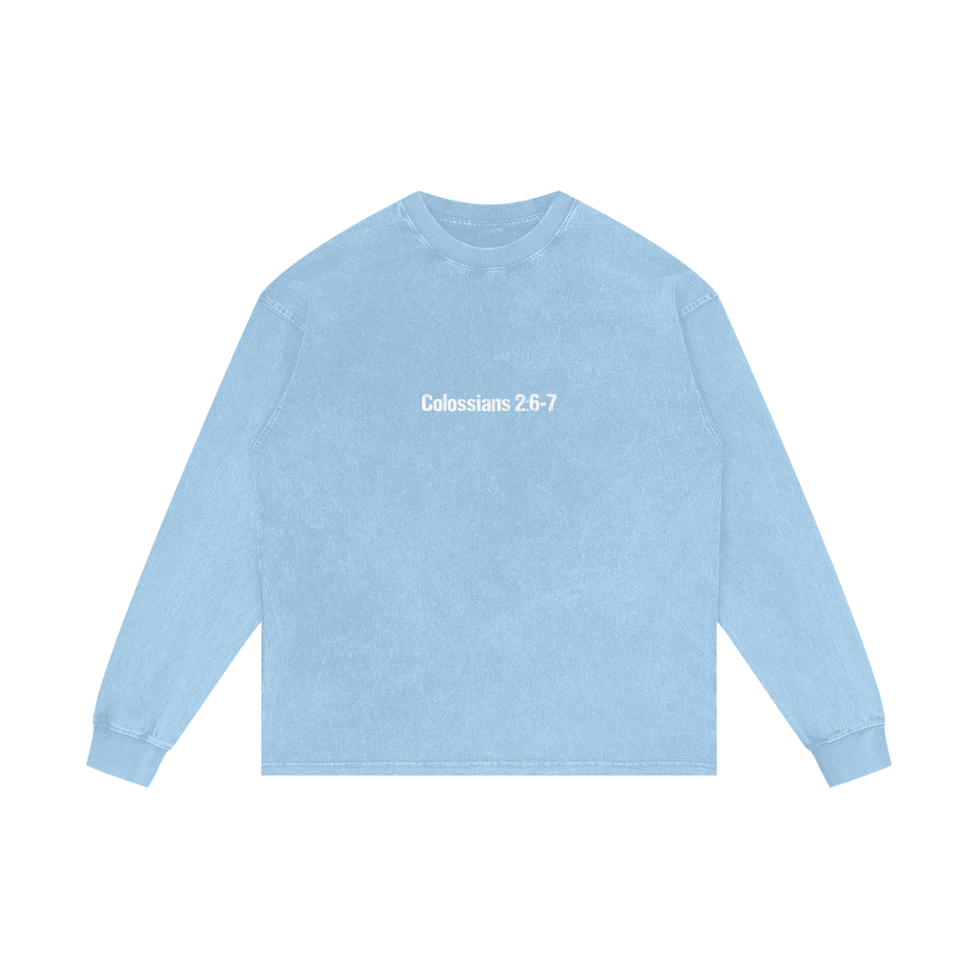 ROOTED Acid Wash Oversize Long Sleeve Shirt
