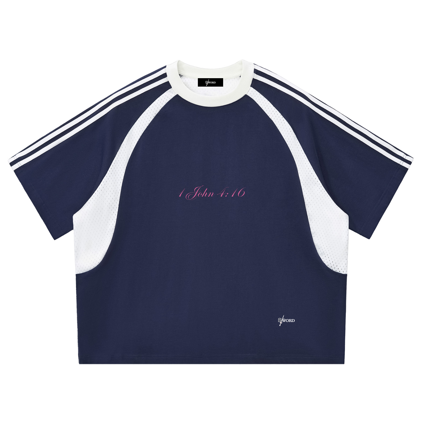 Loving God Panel Mesh T-shirt