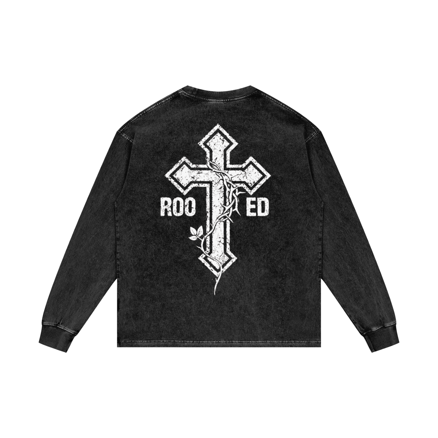 Acid Wash Oversize Long Sleeve T-Shirt