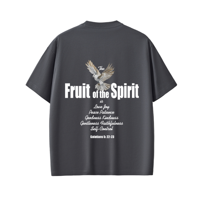 Fruit Of The Spirit T-Shirt WHT Logo