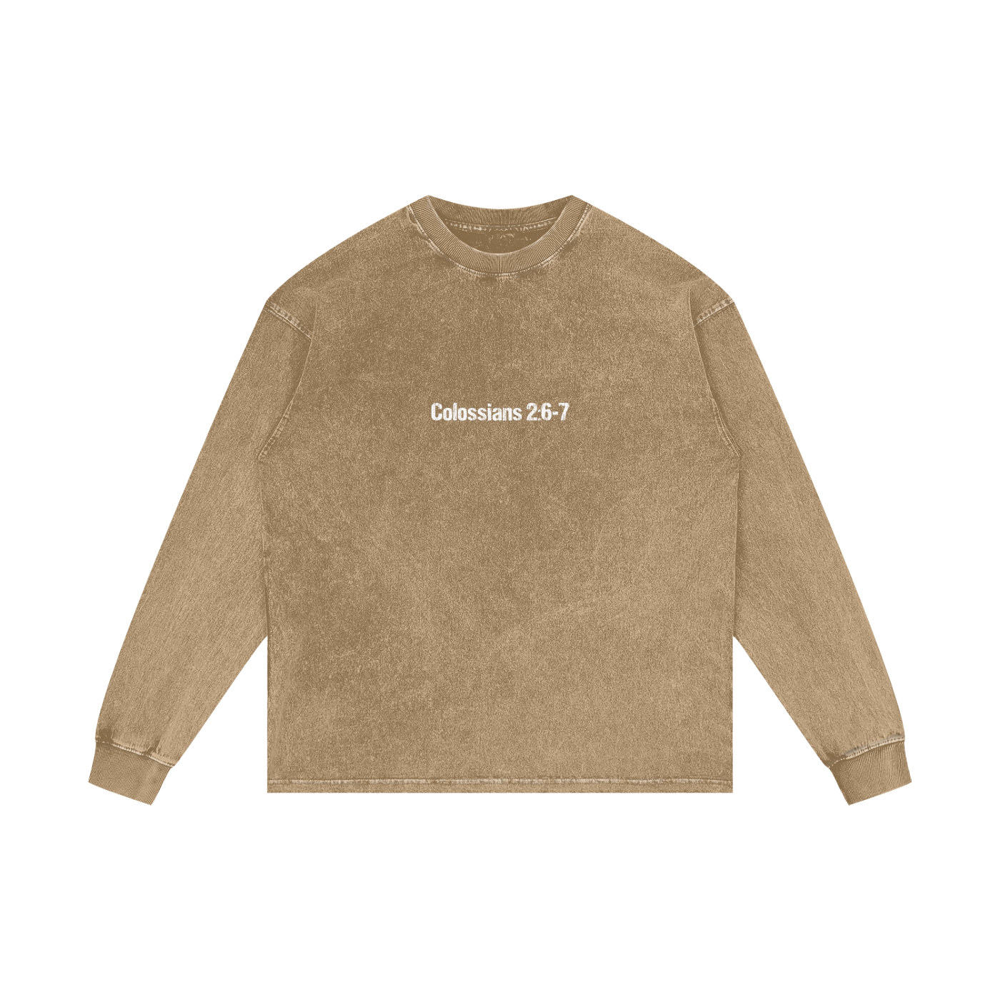 ROOTED Acid Wash Oversize Long Sleeve Shirt