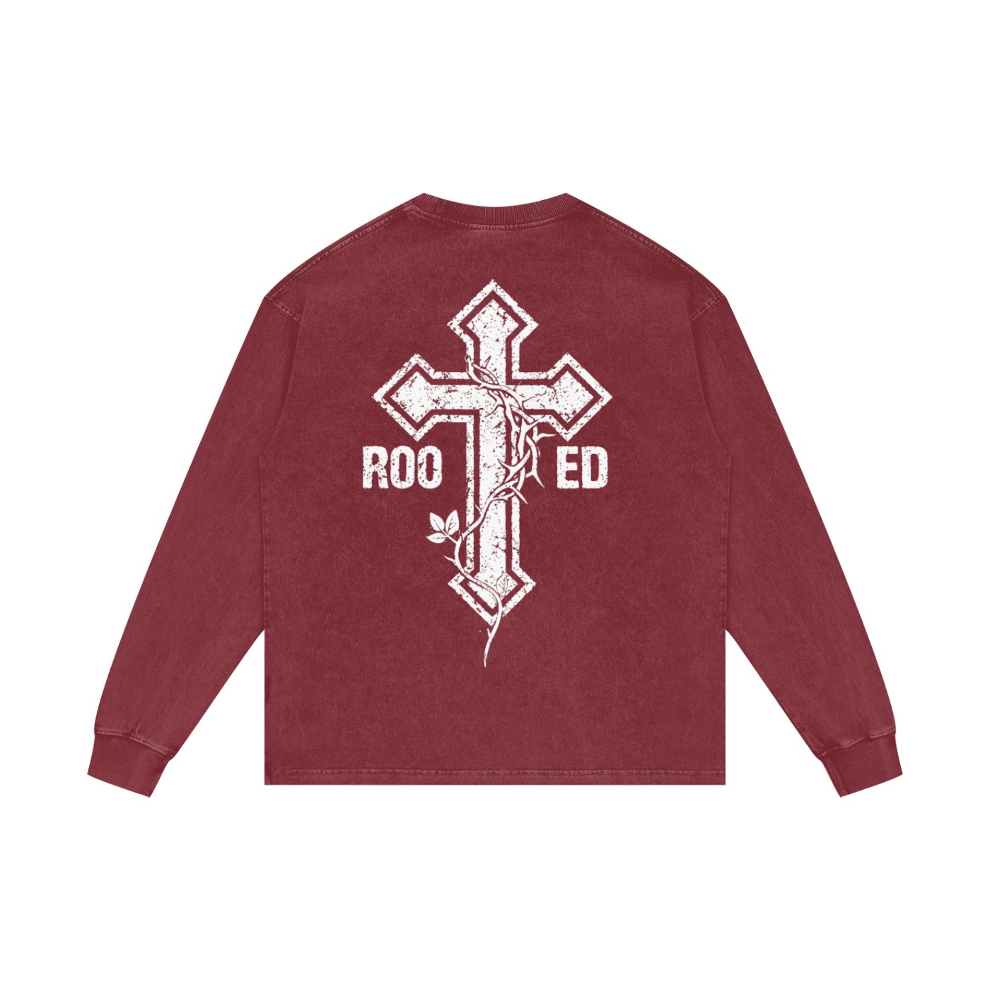 Acid Wash Oversize Long Sleeve T-Shirt