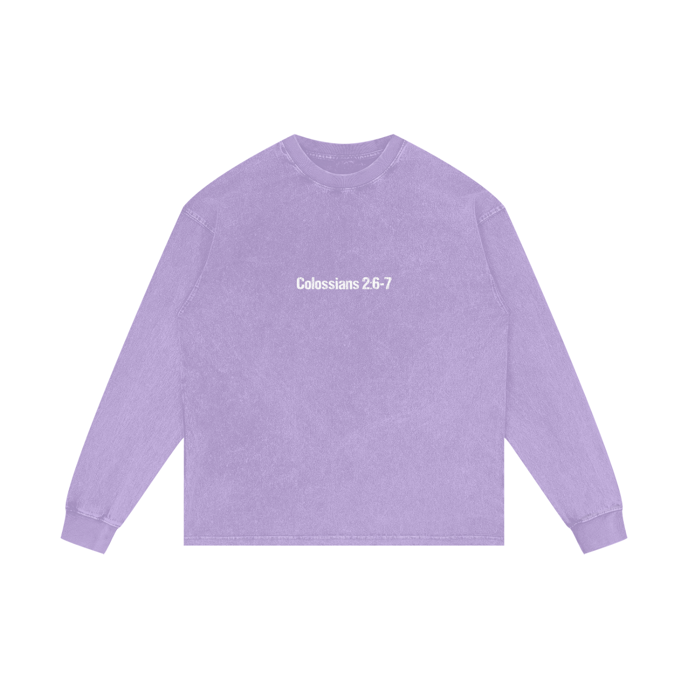 ROOTED Acid Wash Oversize Long Sleeve Shirt
