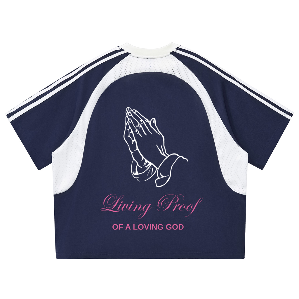 Loving God Panel Mesh T-shirt