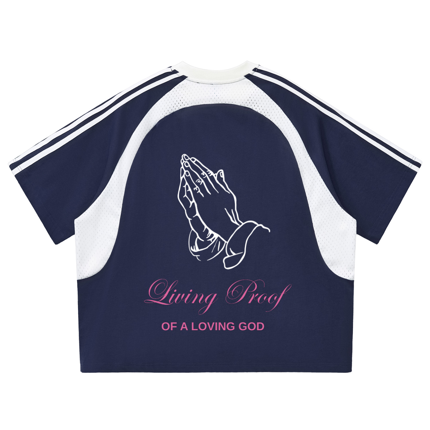 Loving God Panel Mesh T-shirt