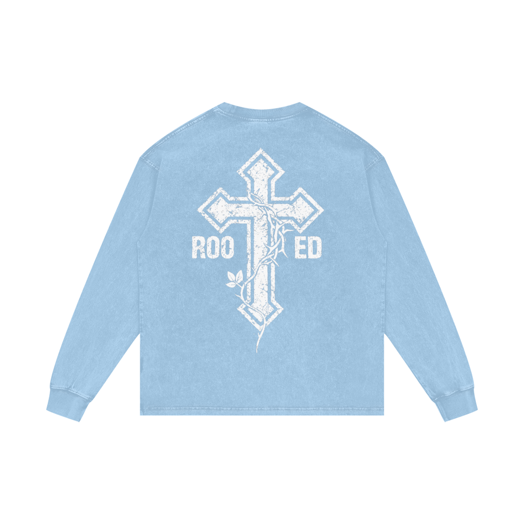 Acid Wash Oversize Long Sleeve T-Shirt