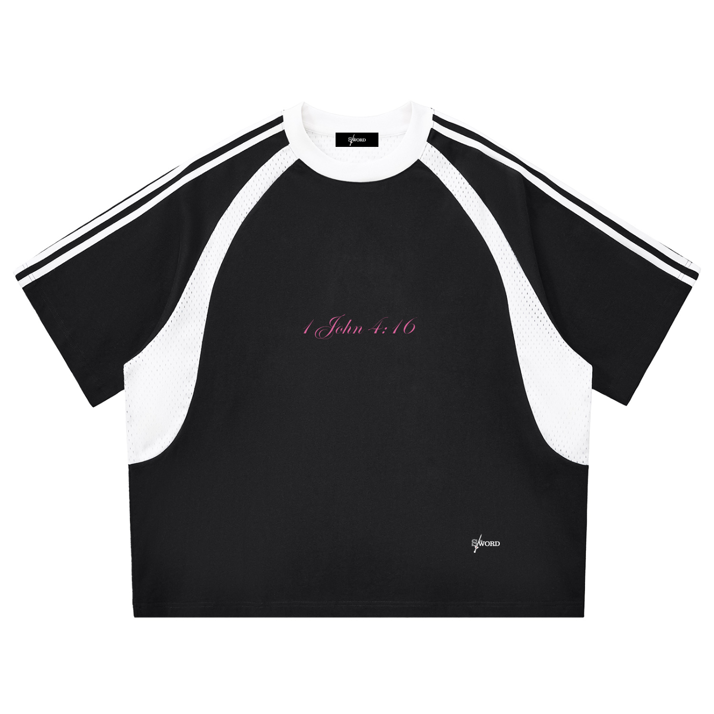 Loving God Panel Mesh T-shirt